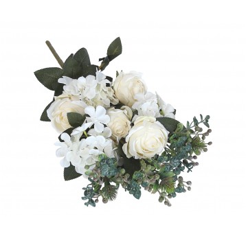 Bukiet kremowych kwiatów 49cm