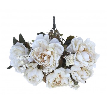 Bukiet kremowych kwiatów do kompozycji 52cm