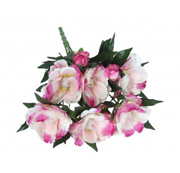 Bukiet kwiatów biało-róźowych do kompozycji 58cm