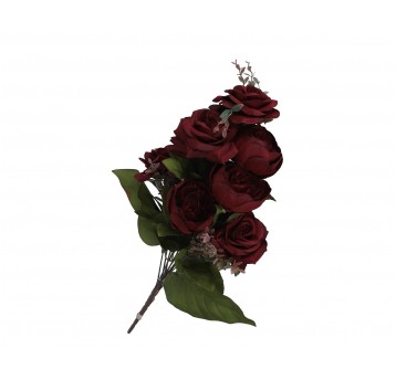 Bukiet kwiatów bordo 54cm