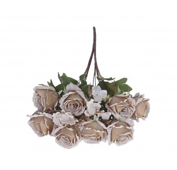 Bukiet kwiatów kompozycja w kol.beźu 58cm