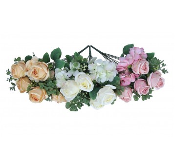 Bukiet kwiatów mix 3 kol.50cm