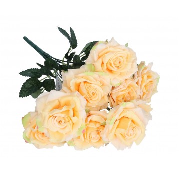 Bukiet łososiowych róź do kompozycji 42cm