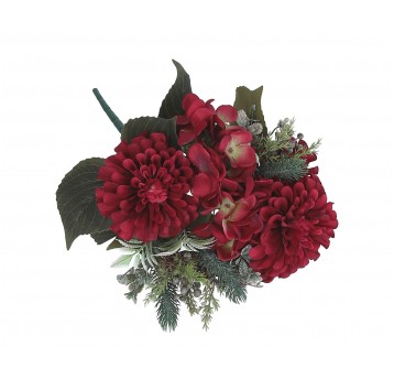 Bukiet ozdobnych kwiatow mix kol. 42cm