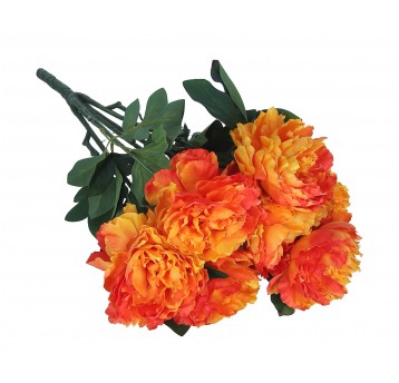 Bukiet pomaranczowej piwonii 60cm