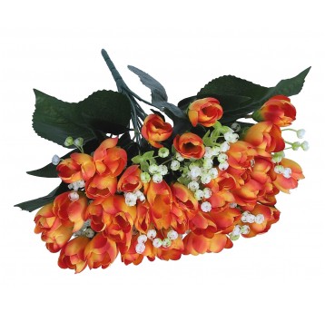 Bukiet pomaranczowych kwiatów 38cm