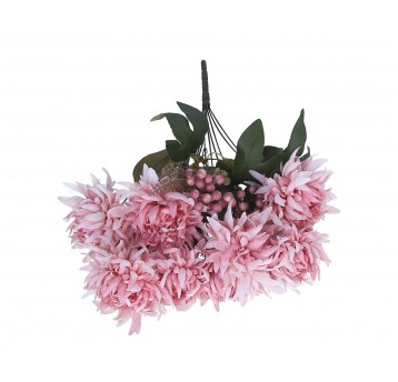 Bukiet róxowych kwiatów do kompozycji 50cm