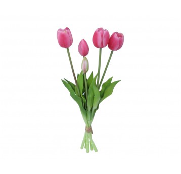 Bukiet tulipana róźowego sylikon 38cm