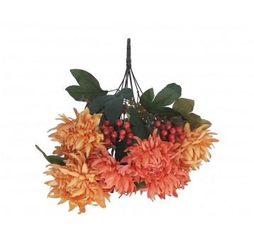Bukiet z pomaranczowych chryzantem 48cm