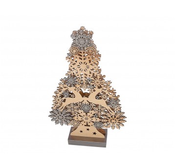 Choinka naturalna z ledami 43cm /24cm