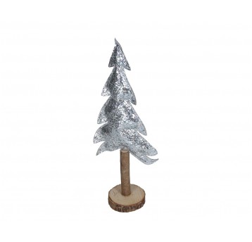 Choinka srebrna 29cm /14cm