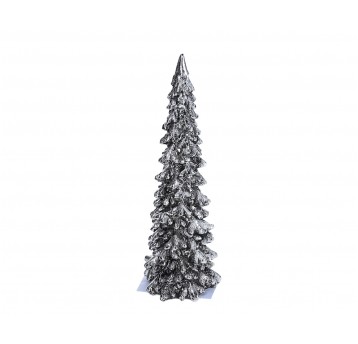 Choinka srebrna do kompozycji śr 8cm/23cm