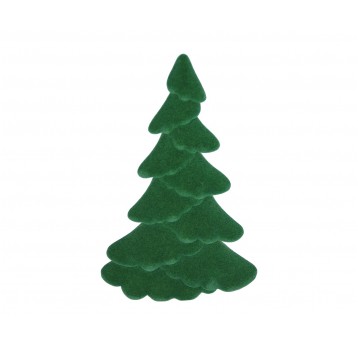 Choinka z zielonego weluru 24cm/14cm