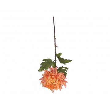 Chryzantema pomaranczowa na łodydze 78cm