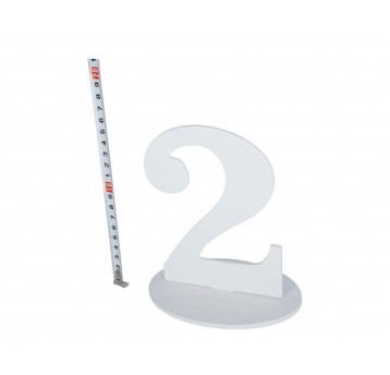 Cyferka drewniana nr.2 d 11,5cm l 15,5cm