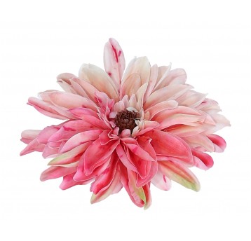 Dalia wyrobowa róźowo-kremowa 15cm