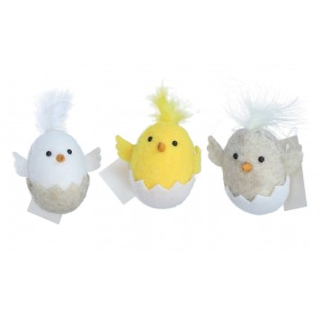 Dekor. artykuły wielkanocne mix kol.10cm/7cm