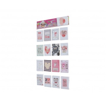 Dekor. papierowe bileciki 10cm/7cm op=128szt