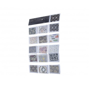 Dekor. papierowe bileciki 8cm/11cm op=120cm