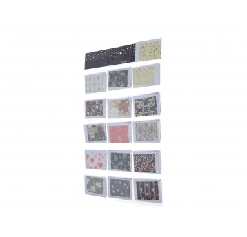 Dekor. papierowe bileciki 8cm/11cm op=120szt