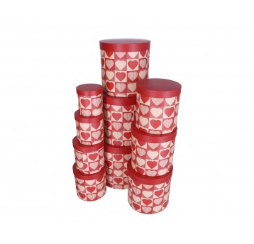 Dekor. pudełka tektur. s/10 śr 32cm/32cm