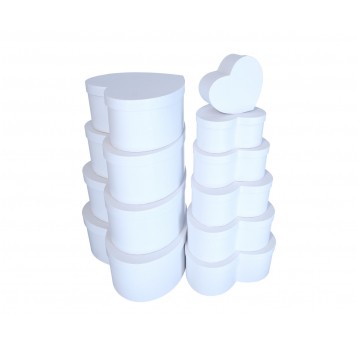 Dekor. pudełka tektur.serce s/10 35cm/42cm/17cm