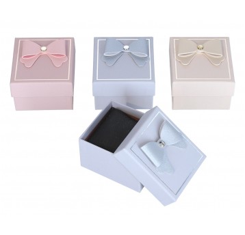 Dekor. pudełka tekturowe mix kol.9cm/9cm/5cm