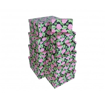 Dekor. pudełka tekturowe s/10 16cm/37cm/27cm