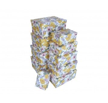 Dekor. pudełka tekturowe s/10 16cm/37cm/27cm