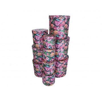 Dekor. pudełka tekturowe s/10 śr 31cm/32cm