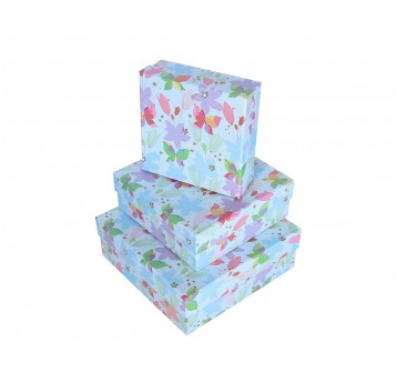 Dekor. pudełka tekturowe s/3 10cm/28cm/28cm