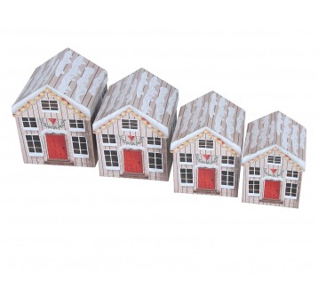 Dekor, pudełka tekturowe s/4 18cm/15cm/15cm