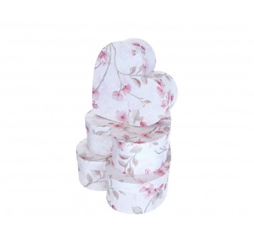 Dekor. pudełka tekturowe s/6 33cm/33cm/12cm