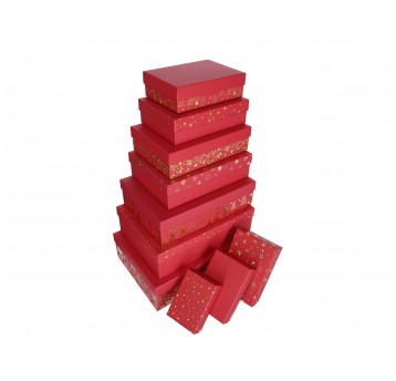 Dekor. pudełka z papieru s/10 37cm/27cm/11cm