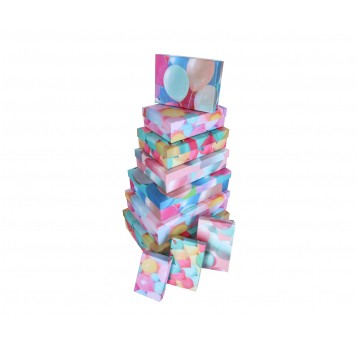 Dekor. pudełka z papieru s/10 37cm/27cm/11cm