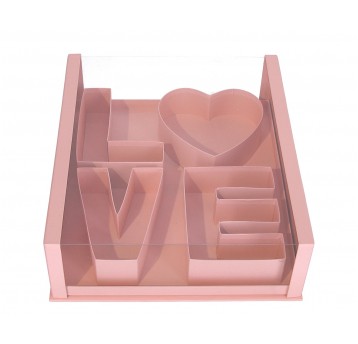 Dekor. pudełka z tworzywa sztucznego 41cm/36cm/13c