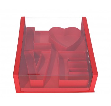 Dekor. pudełka z tworzywa sztucznego 41cm/36cm/13c