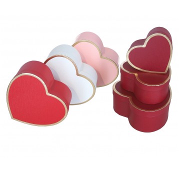 Dekor. tekturowe pudełka s/3 mix 19cm/21cm/9cm