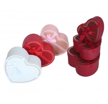 Dekor. tekturowe pudełka s/3 mix 19cm/21cm/9cm