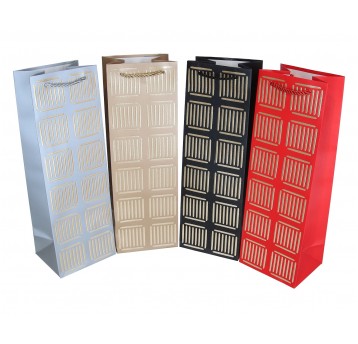 Dekor. torebki na alkohol mix kol.36cm/12cm/10cm