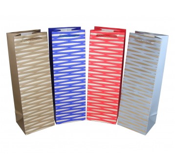 Dekor. torebki na alkohol mix kol.36cm/12cm/10cm