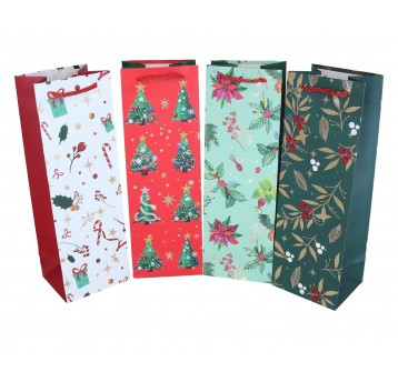 Dekor. torebki na alkohol mix kol.36cm/12cm/10cm