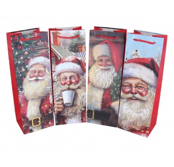 Dekor. torebki na alkohol mix kol.36cm/12cm/10cm