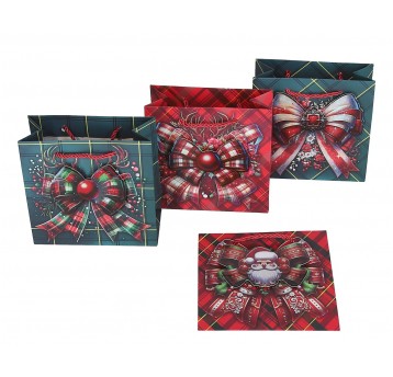 Dekor. torebki papier. mix kol.15cm/15cm/7cm