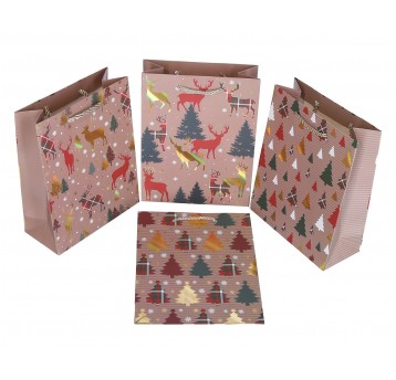 Dekor. torebki papierowe mix 23cm/18cm/8cm