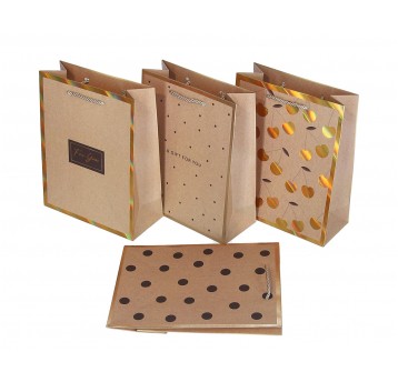 Dekor. torebki papierowe mix 23cm/18cm/8cm