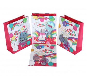 Dekor. torebki papierowe mix 23cm/18cm/8cm