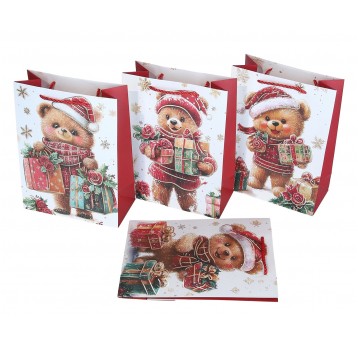 Dekor. torebki papierowe mix 23cm/18cm/9cm