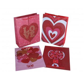 Dekor. torebki papierowe mix 32cm/26cm/10cm