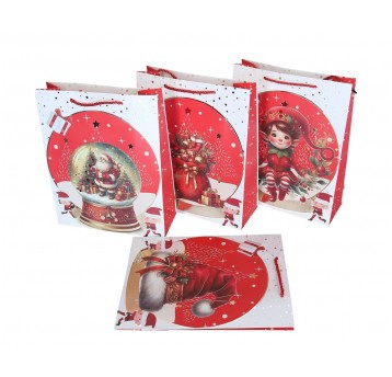 Dekor. torebki papierowe mix 32cm/26cm/10cm